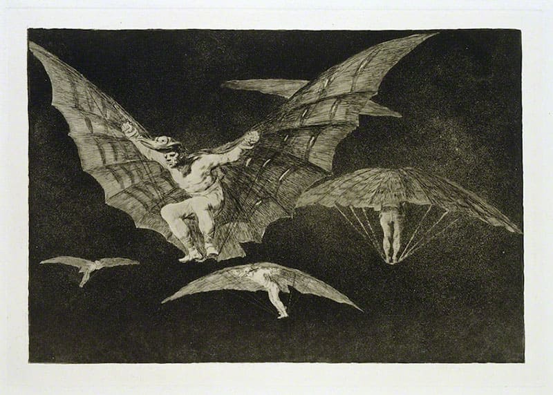 《13番 飛翔法》1815-19年／1864年（初版）エッチング、アクアチント、ドライポイント