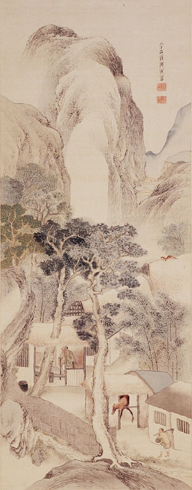 与謝蕪村《農家飼馬図》安永9年 (1780)
