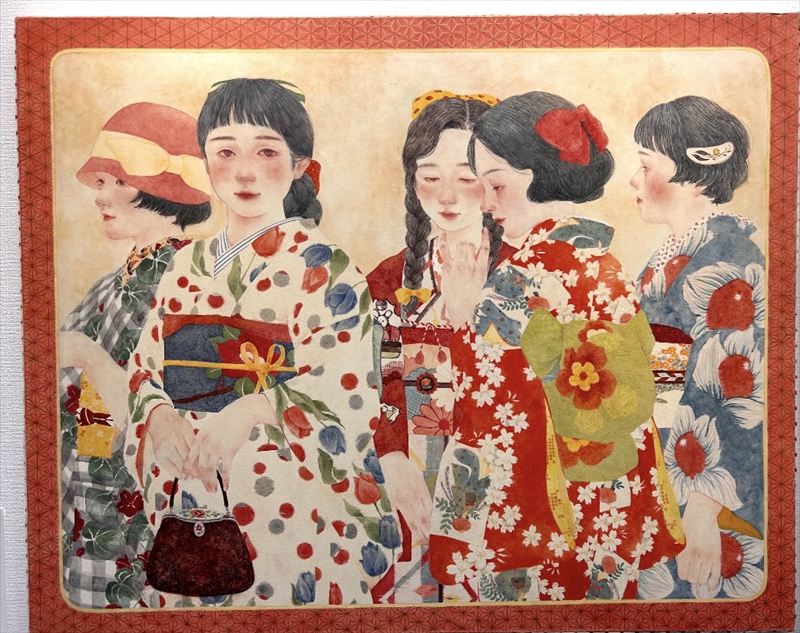 荒井かれん ちょっとお散歩 2025 キャンバスに油彩 72.7x91.0cm
F30