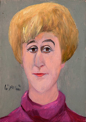 レオ・レオーニ《想像肖像シリーズ(金髪の婦人)》1963年頃
板橋区立美術館蔵(Gift of the Leo Lionni Family, 2021)