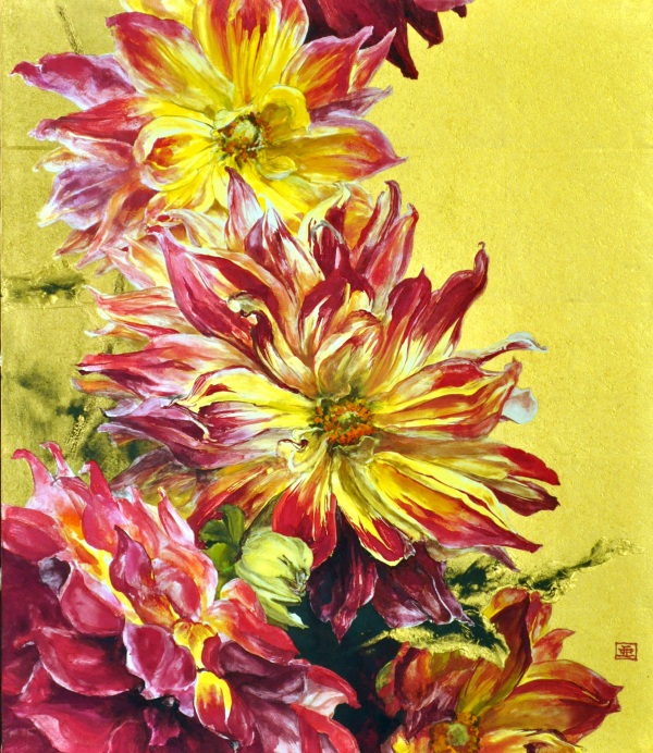 小倉亜矢子「それ花びらの踊り出さんと」F10