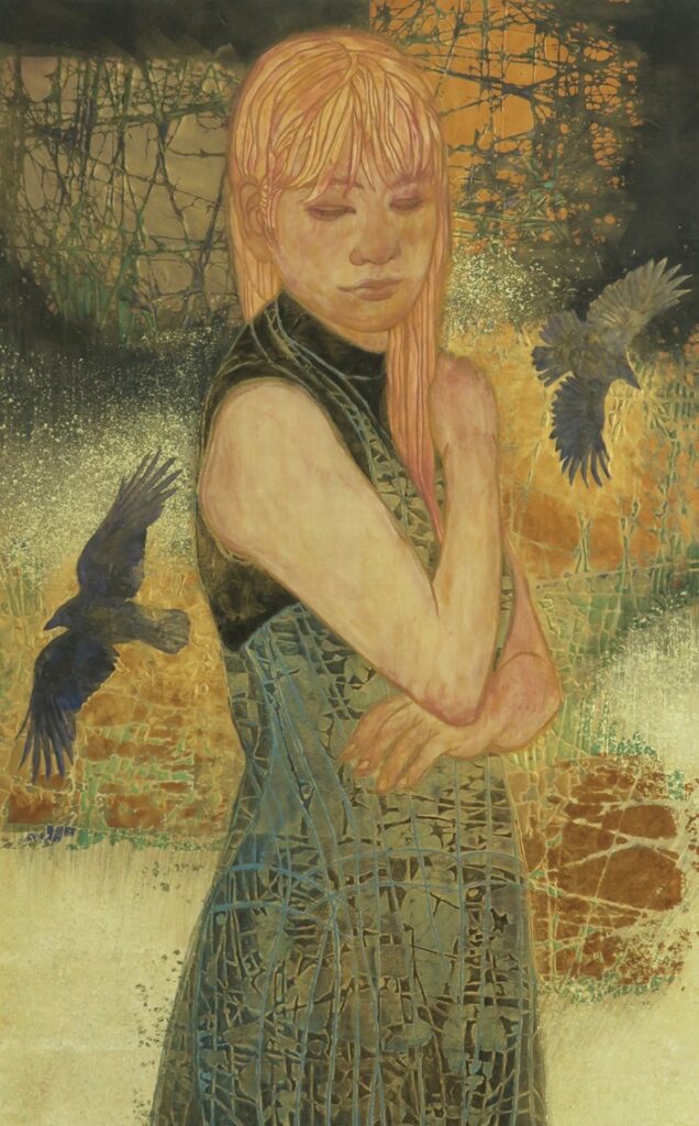 松下 俊「ラブラドライトのひと」</span><br />M10号 紙本着彩