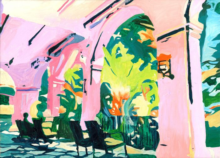 THE ROYAL HAWAIIAN F4号 アクリル、ミクストメディア