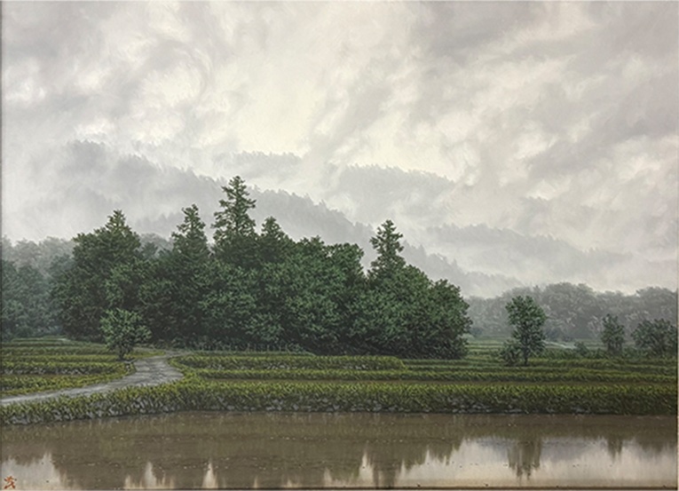 曽根 茂「雨後の静寂」

油彩、P8