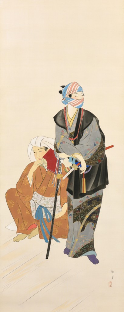 鏑木清方「歌舞伎の始め」Kiyokata Kaburagi ‘Beggining of Kabuki’