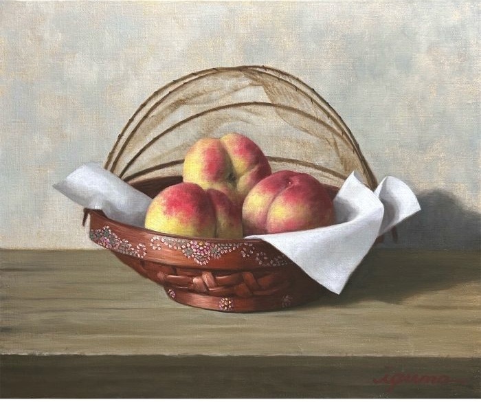 籠中の鳥 油彩 H38.0×W45.5cm［F8］