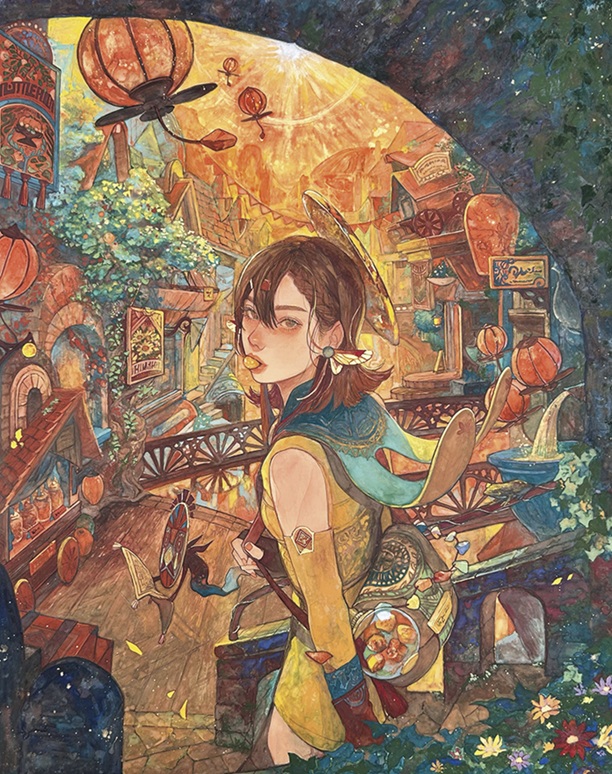 「琥珀の街」 30号