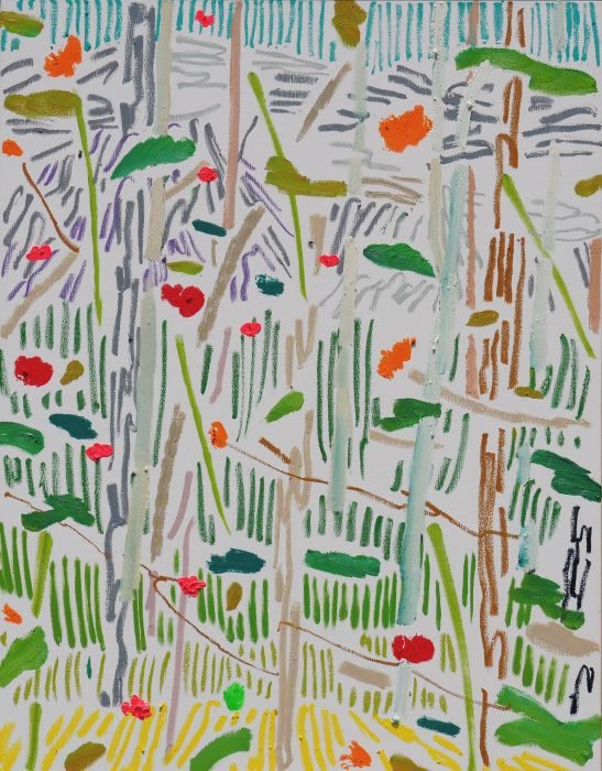 「The conscious grove」

70×90cm

油彩、麻布

2025年