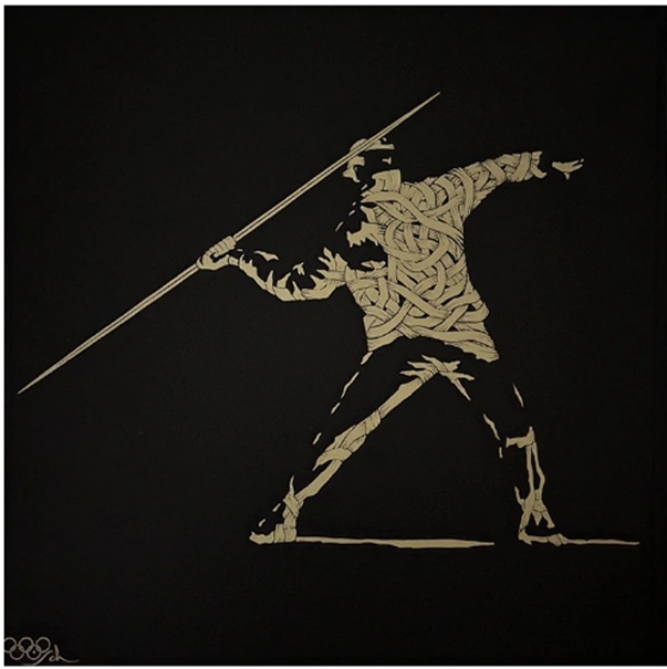 オットー・シェイド
「Javelin Thrower dated 2012」
（縦45.5×横45.5cm、シルクスクリーン9/10）