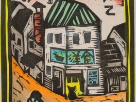 井上洋介《『ふりむけば猫』》より　1981年