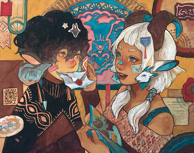 「子ヤギたちの遊び」
6号　