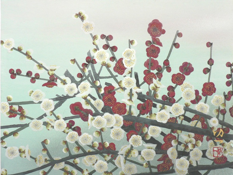 「紅白梅」
4号