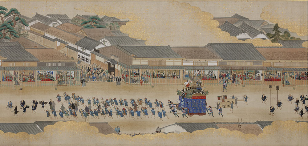 名古屋東照宮祭礼図巻 総巻(部分) 森高雅筆 江戸時代 文政5年(1822)　徳川美術館蔵