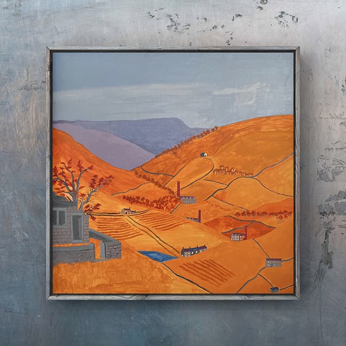 黄金の丘 アクリル ボード 90cm×90cm