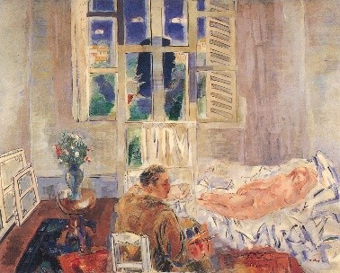 能勢亀太郎《アトリエ内》
1929年/油彩・カンヴァス/倉吉博物館蔵