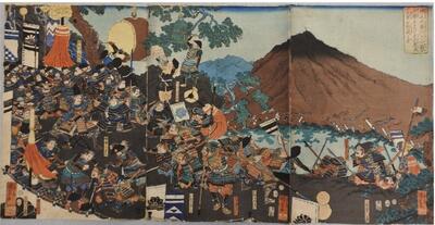 歌川国芳「楠木正成湊川大合戦」※前期展示