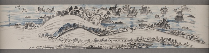 栃木県大谷石仏図巻　昭和36年　荒川豊蔵筆　館蔵【後期展示】