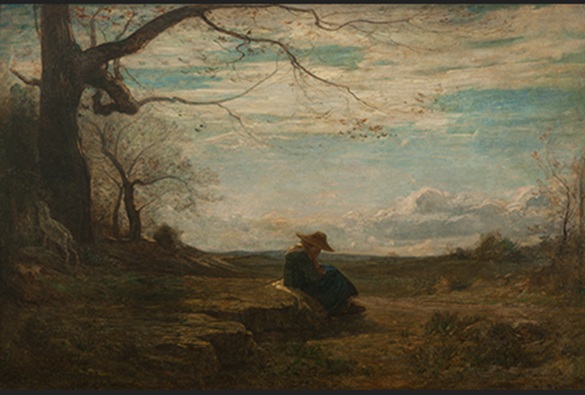 アントニオ・フォンタネージ《十一月》1864年<br>トリノ市立近現代美術館蔵　画像提供：トリノ博物館財団