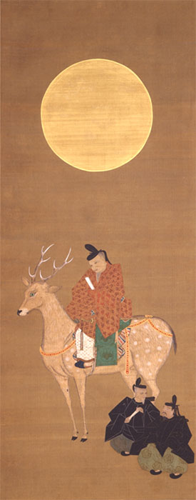 鹿島立神影図　室町時代16世紀　徳川美術館蔵