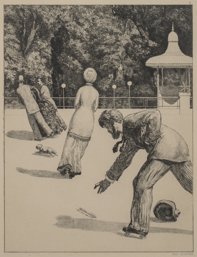 マックス・クリンガー《『手袋』行為》1881年