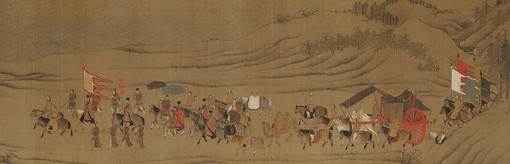 文姫帰漢図巻（第14拍）　中国・明時代　大和文華館蔵

