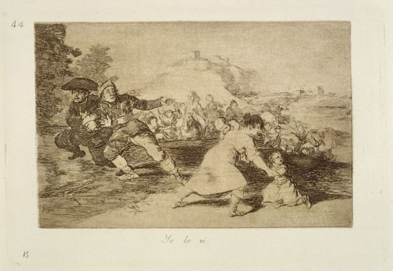 《44番 私は見た》1810-15年頃／1892 年（第2版）エッチング、ドライポイント、ビュラン