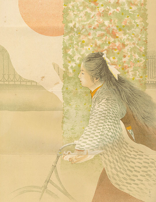 梶田半古『魔風恋風 前編』口絵 明治36年 (1903)