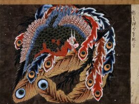 「岩松院天井絵鳳凰図下絵」（岩松院所蔵）