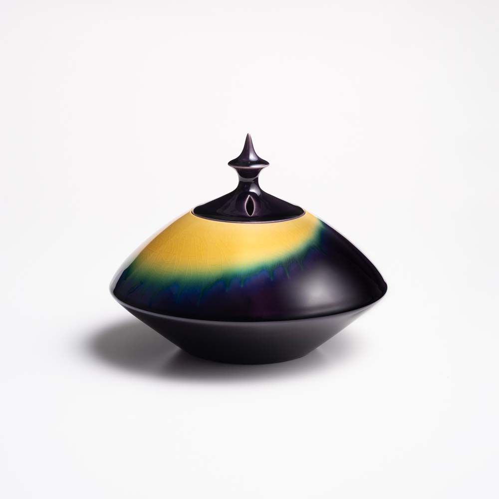 田島正仁
彩釉香器「月明り」
φ15.5×h12.5cm