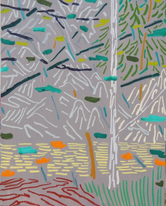 「Time in the Mountain」

100×80cm

油彩、麻布

2024年