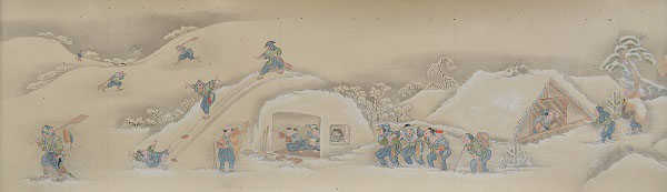 《出羽国村山郡雪景図絵》 明治時代(19~20世紀)