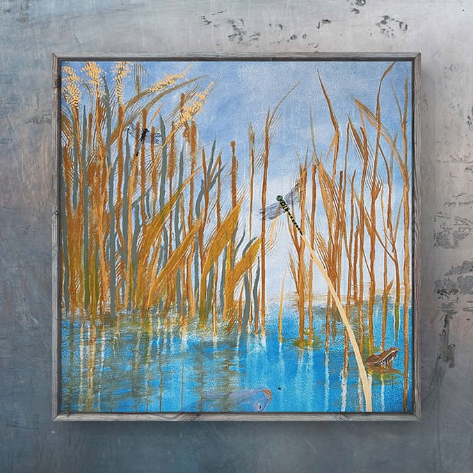 水辺の命 アクリル ボード 90cm×90cm