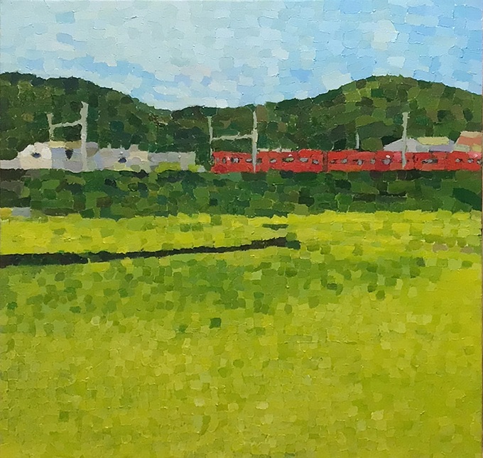 塗師瑛「名鉄のある風景」10S