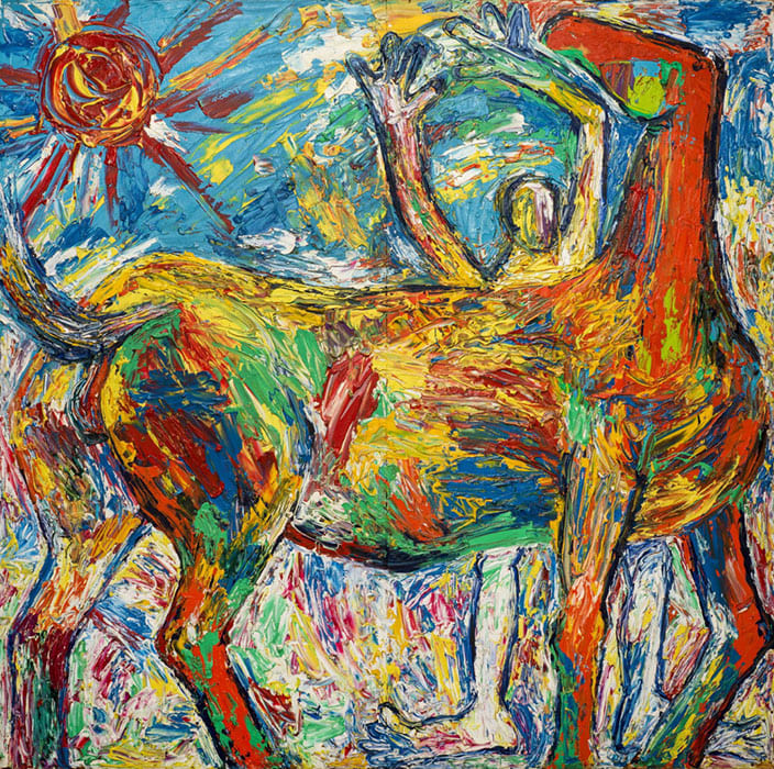 神田日勝 《晴れた日の風景》 1968年、神田日勝記念美術館蔵