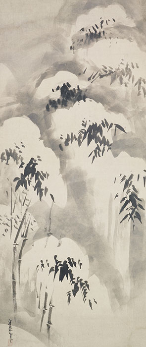 雪中竹林図 久隅守景筆 <通期展示>