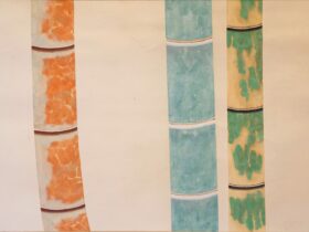 福田平八郎「竹」 Heihachiro Fukuda ‘Bamboos’