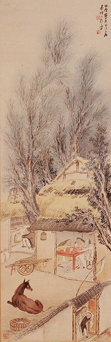 橋本関雪《野店対酌図》大正-昭和時代 (20世紀)