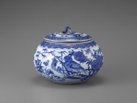 祥瑞蜜柑水指　中国・明時代末期　景徳鎮窯　本願寺伝来