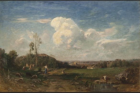 アントニオ・フォンタネージ《雲》1880年<br>トリノ市立近現代美術館蔵　画像提供：トリノ博物館財団