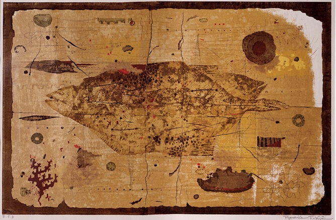 福井良之助　Ryonosuke Fukui 凝固した愛　Love Solidified　孔版画　Mimeograph　1964　E.P.A