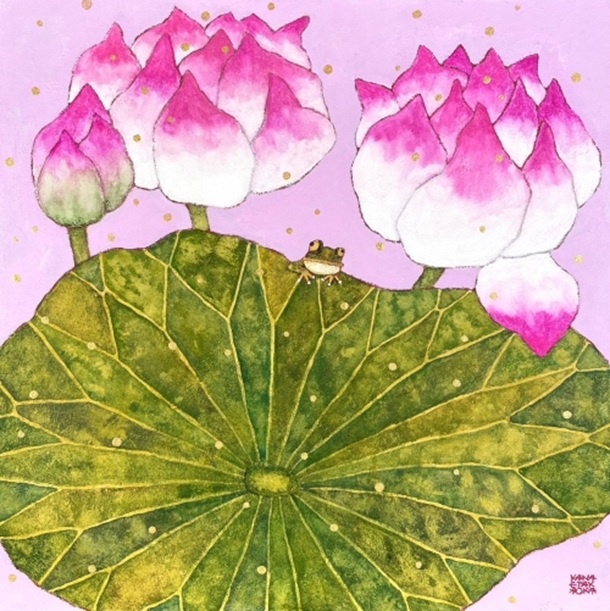 「幸せな場所」
6号S
キャンバス、アクリル絵具