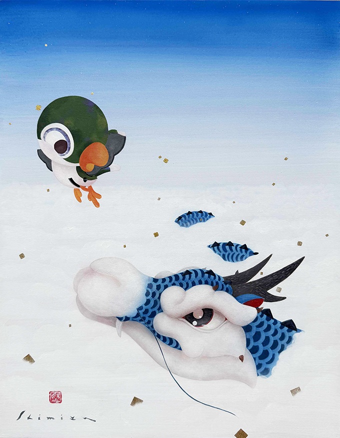 「青龍舞利鳥図」6F