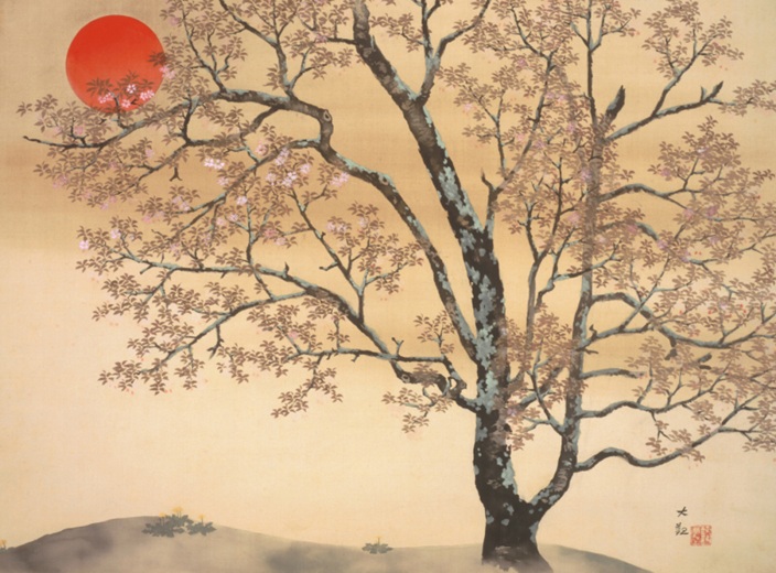 横山大観 《春朝》山種美術館