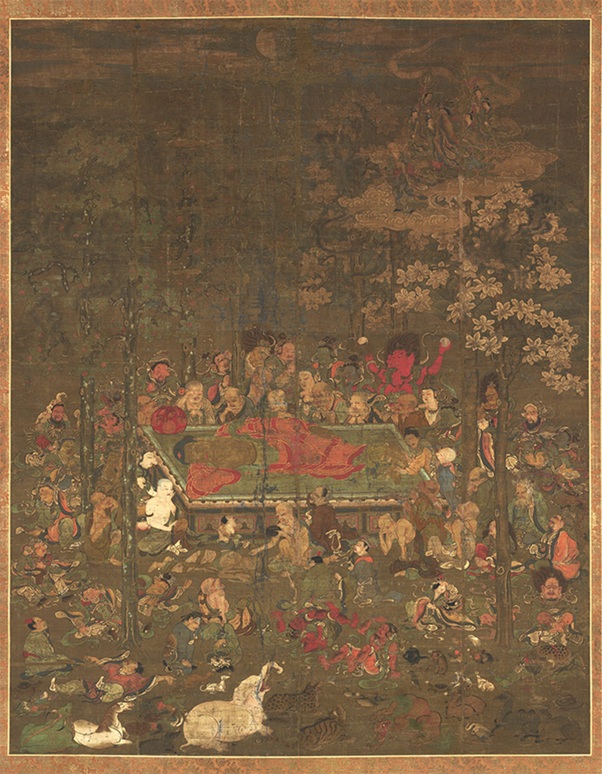 仏涅槃図ぶつねはんず
鎌倉時代・13世紀
九州国立博物館