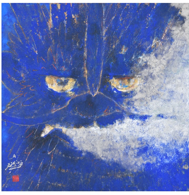 「青龍の息」（日本画、S6号）