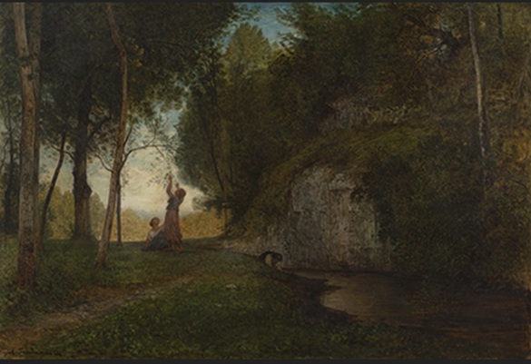 アントニオ・フォンタネージ《静寂》1860年頃<br>トリノ市立近現代美術館蔵　画像提供：トリノ博物館財団