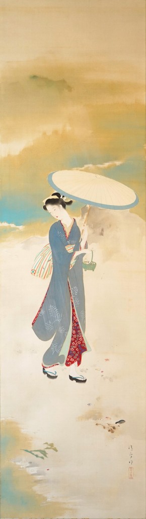 鏑木清方「小磯の小貝」 Kiyokata Kaburagi ‘Small seashells from the shore’