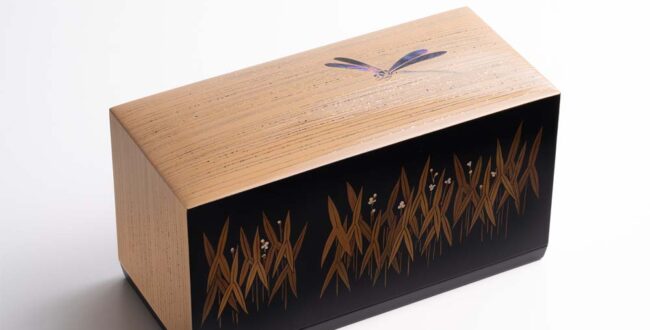 浦出勝彦 蒔絵箱「朝涼」 w25×d11×h14cm