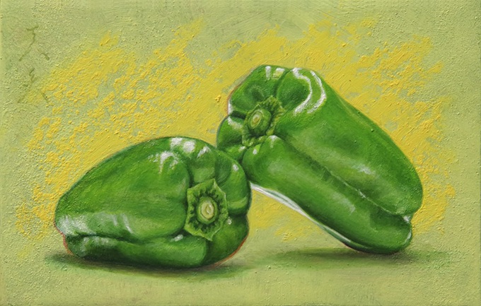 色彩な日常「Bell pepper」10.5×16.5cm