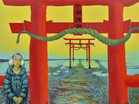 「HINOMOTO―ひ潮みち潮」181.8×227.3㎝（150号F）キャンバス・油彩